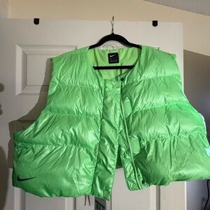 Nike Lime Green Thermore Fit Technology Puffer Vest